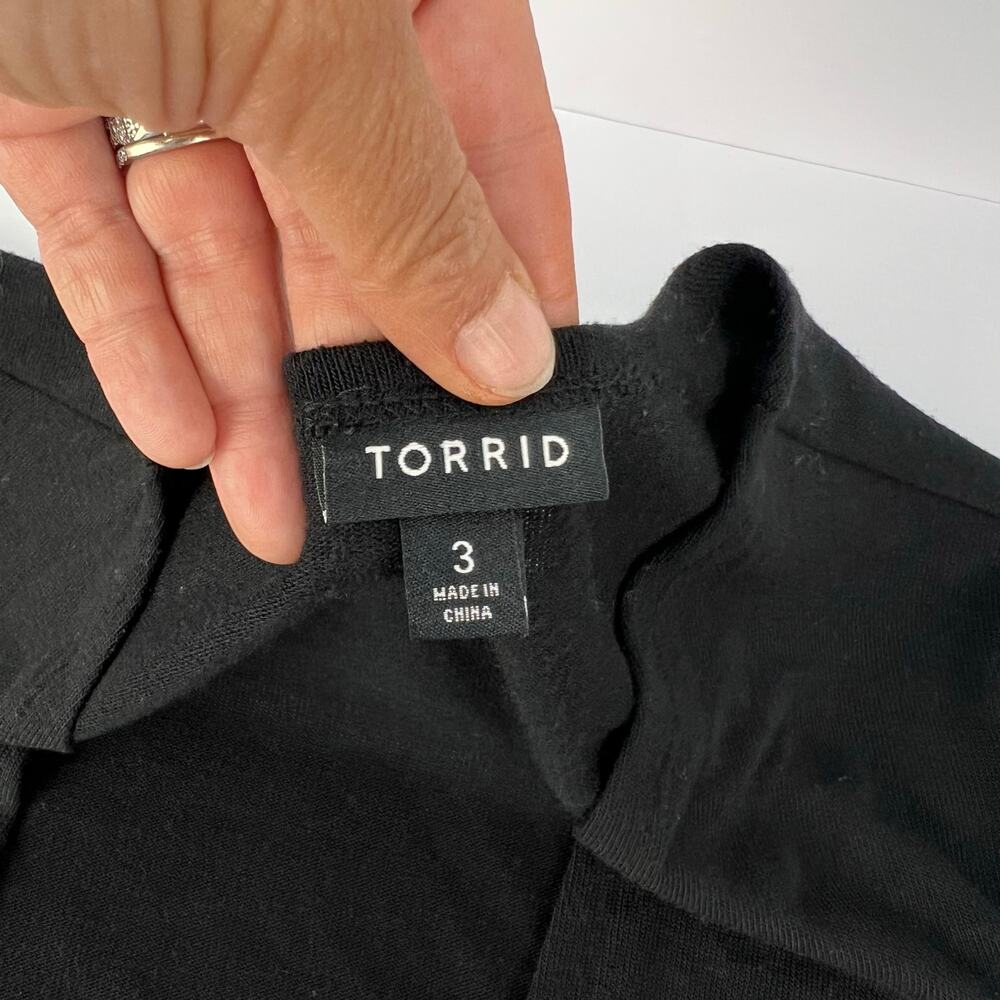 Torrid 3x Super Soft Plush Open Front Longline Bl… - image 7